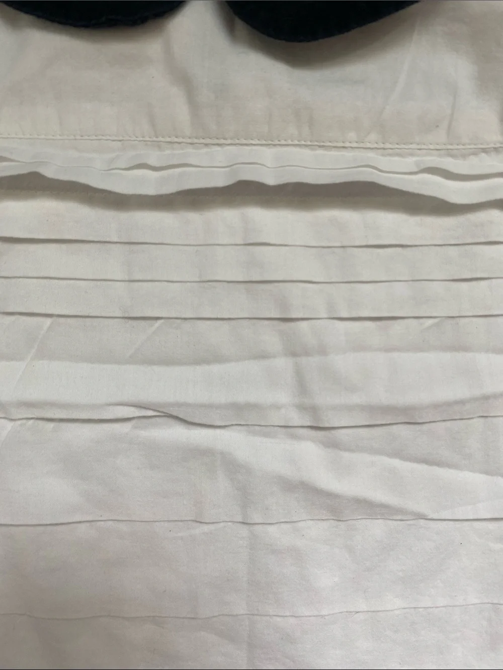 babyGap White Blouse with Black Peter Pan Collar